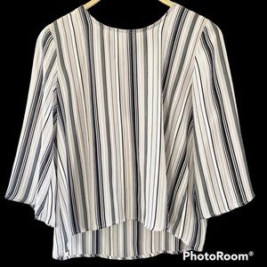 W5 stripped 3/4 sleeve blouse --NWT